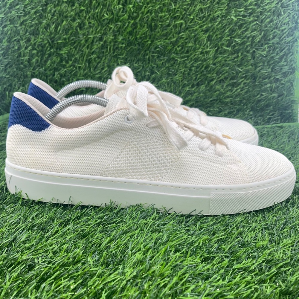GREATS Brooklyn Sneakers White Knit Lace Up Casual Walking Mens Size 11.5 Preppy
